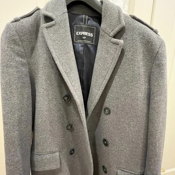 TAKINF OFFERS Mens Trench Coat By Express - Picture 3 of 3